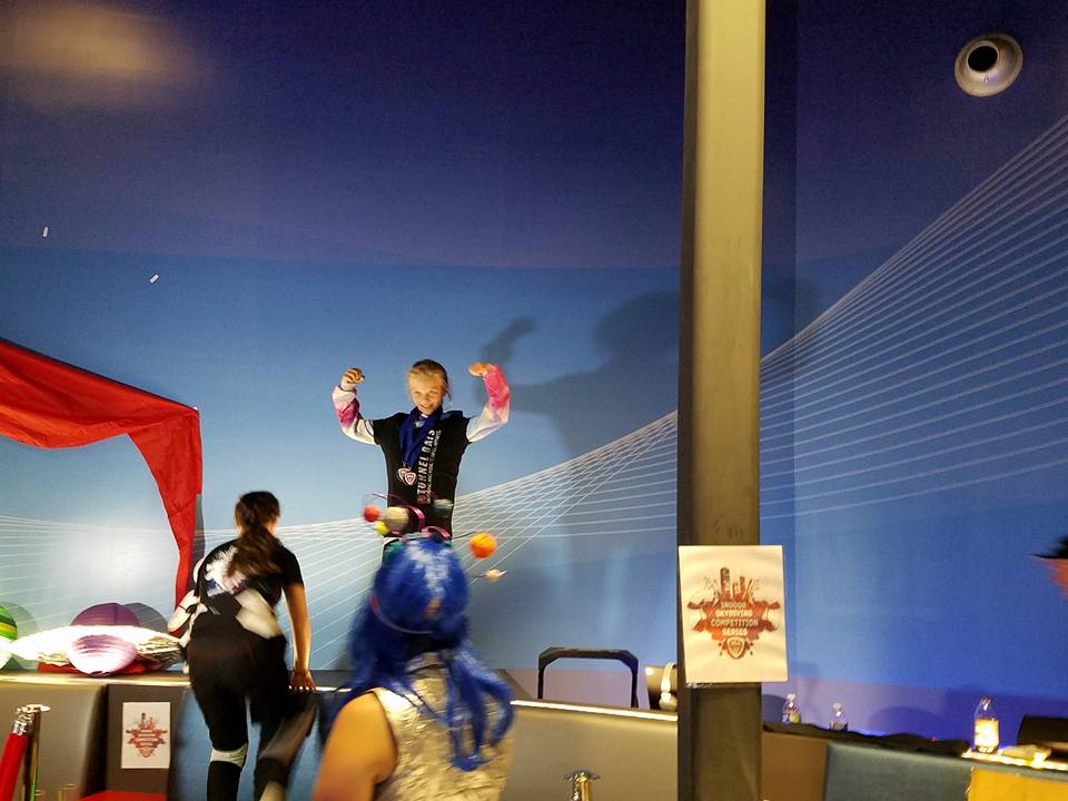 ifly tunnel girl indoor skydiver sydney kennett 1st place winner
